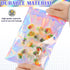 JETMORE 100 Pcs Mylar Bags, Smell Proof Bags with Clear Window, Holographic Bags for Snack, Cookie, Jewelry, Candy, Gift, Resealable Bags for Smal...