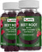 YumVs Beet Root Gummies with Tart Cherry Extract - Berry Flavor Beetroot Gummies - Beet Chews for Blood Circulation and Antioxidant Support - Red ...