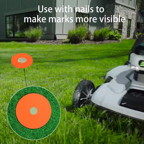 6 Pcs Low Profile Survey Markers Orange Rubber Property Line Markers, Driveway Marker for Low Profile Survey Stakes, Garden Stakes Survey Markers ...