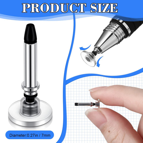 36 Pieces Stylus Pen Tips Replacement Tips Only High Precision Replaceable Stylus Pen Disc Tip Universal Round Shape Stylus Tips for Stylus Pens f...