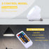 E12 Base Battery Operated Light Bulb with Remote, 2 Pack 3 AAA Battery Powered LED Light Bulbs, Dimmable Screw in Puck Light with Timer for No Har...