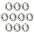 MF117ZZ 10PCS Flange Ball Bearing 7×11×3mm Double Metal Shielded Flanged Bearing Chrome Steel ABEC-1(P0) Z2 Deep Groove Ball Bearing for Industria...