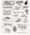 Love Words Clear Stamps for Card Making Blessing Words Transparent Silicone Stamp DIY Scrapbooking Supplies Embossing Paper Card Album...