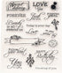 Love Words Clear Stamps for Card Making Blessing Words Transparent Silicone Stamp DIY Scrapbooking Supplies Embossing Paper Card Album...