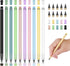 Infinity Pencil,10PCS Inkless Pencil Forever Pencil with 10 Replaceable Nibs and 20 Eraser,NO-Sharpening Pencils for Kids for Writing Drawing Stud...