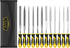 12PCS Needle File Set with Tool Bag, Small File Set includes 6pcs Jewlers Files & 6 Steel Files for Metal, Jewlers, Wood, Leather and Plastic...