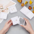 BENECREAT 6Pcs White Gemstone Display Box with Sponge Cushion Gift Boxes Clear Window Box for Jewelry, Diamond Gift Packing?2.8"x2.8"x0.8"?...