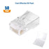 Cable Matters 50-Pack Cat 6 Pass Through RJ45 Connectors (Cat 6 Ends / Cat6 Connector / RJ45 Modular Plugs/Ethernet Plugs/Network Connector) for S...