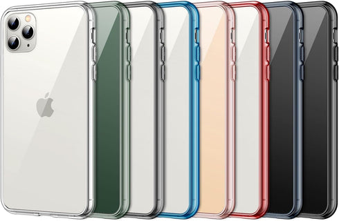 JETech Case for iPhone 11 Pro Max 6.5-Inch, Non-Yellowing Shockproof Phone Bumper Cover, Anti-Scratch Clear Back (Rose Gold)...