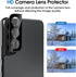 amFilm Hybrid Screen Protector for Samsung Galaxy S22 Plus 5g 6.6 inch, Samsung Galaxy S22 + 5g 6.6 inch, Fingerprint Compatible, Camera Lens Prot...