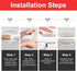 BOHISEN 10pcs Car Rhinestone Bling Door Handle Reflective Trim Stickers Universal Side Rear View Mirror Safety Scratch Resistant Protector Cover f...