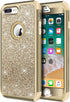 Hython Designed for iPhone 8 Plus, iPhone 7 Plus Case, Heavy Duty Defender Protective Bling Glitter Sparkle Hard Shell Hybrid Shockproof Rubber Bu...