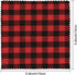 Caydo 20 Pieces Christmas Fabric Squares, 5.9 Inch Christmas Charm Packs 10 Patterns Polyester Cotton Plaid Fabric Squares for Garlands, Christmas...