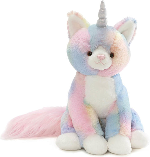 GUND Shimmer Caticorn Stuffed Animal, Unicorn Cat Plushie for Ages 1 and Up, Rainbow, 9"...