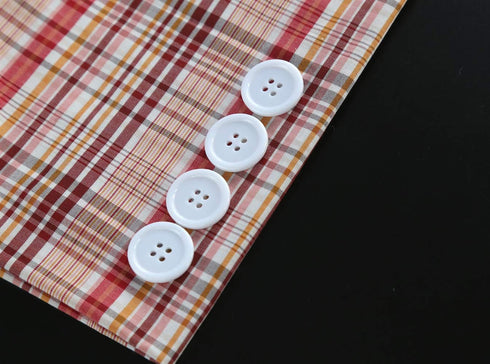 GANSSIA 7/8 Inch (22.5mm) White Button Resin Sewing Buttons for Garment and DIY Craft Scrapbooking Pack of 70 Pcs...