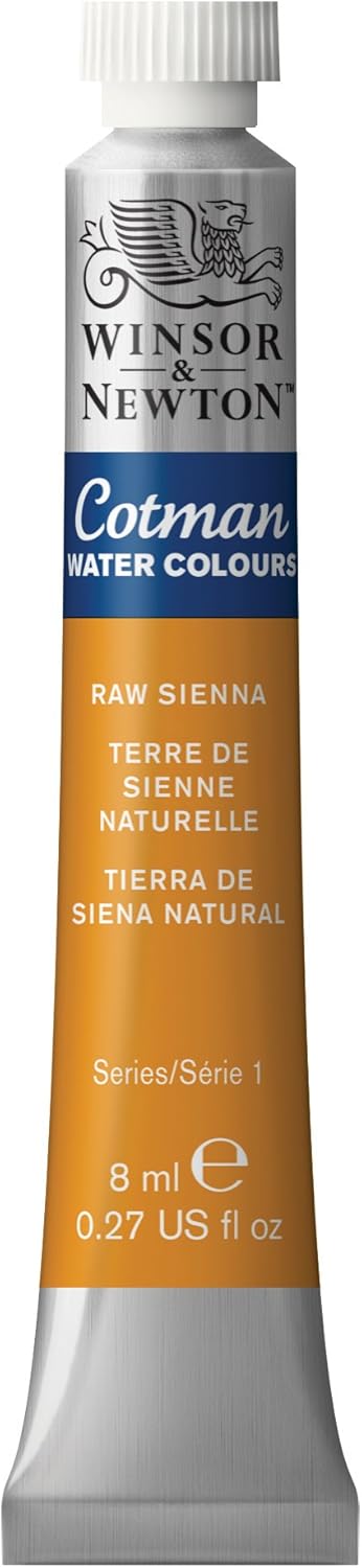 Winsor & Newton Cotman Watercolor Paint, 8ml (0.27-oz) Tube, Raw Sienna...