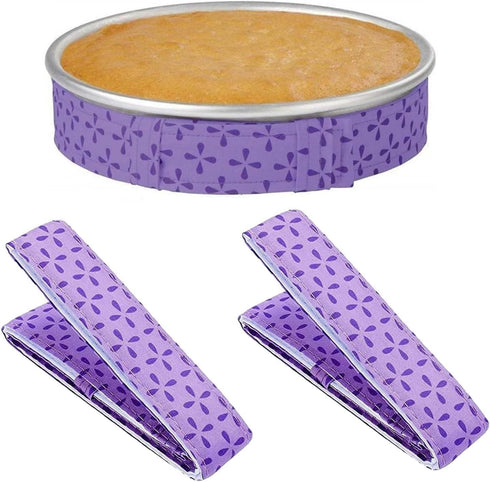 2 Pieces Cake Strips for Even Baking, 37 inches Reusable Cake Baking Belt Cake Accessories for Baking Prevent Cake Deformation...