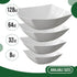Exquisite Disposable Bowls Plastic Serving Bowls Pack Of 12 Square Salad Bowl 8 Oz White Plastic Bowls For Parties Disposable Serving Bowls For Sa...