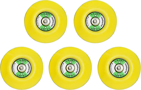 5Pcs 3-Inch Hook and Loop Backing Pad Sanding Pads for Dual Action Orbital Sanders, 1/4"-20 Thread | 15,000 RPM...