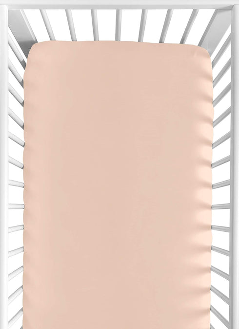 Sweet Jojo Designs Peach Baby or Toddler Fitted Crib Sheet for Watercolor Floral Collection...