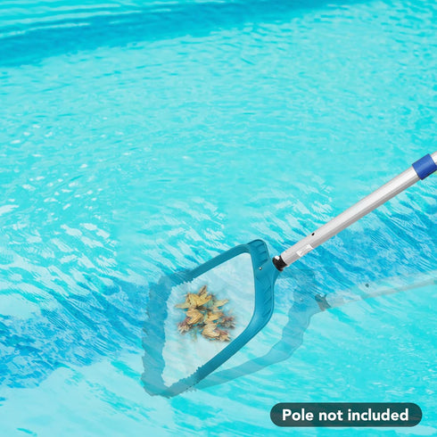 POOLWHALE Professional Pool Skimmer Net,Fine Mesh Net Bag,Heavy Duty Swimming Leaf Skimmer Cleaning Tool - Fast Cleaning,Debris Pickup Removal- Fi...