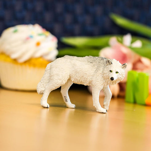 Safari Ltd. White Wolf Figurine - Realistic, Hand-Painted 3.6" Model Figure - Educational Toy for Boys, Girls & Kids Ages 3+...