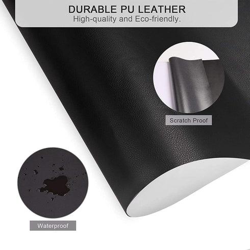 Leather Repair Patch Leather Repair Tape Self-Adhesive Cuttable Vinyl Leather Repair Kit for Couches Sofa Car Seat Furniture Cabinets Chair (3.9X7...