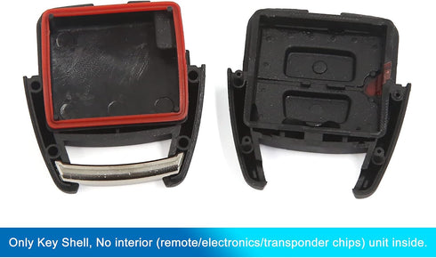 uxcell Car Replacement Key Fob Shell Case for Vauxhall for Astra G Zafira Vectra C 2 Key Button Black...