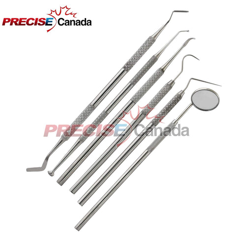 Dental Tools, 6 Pack Upgraded Professional Teeth Cleaning Tools Stainless Steel Dental Scaler Pick Tools Set Plaque Remover Kit PR-348...