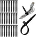 30 Pieces Silicone Zip Ties, 4.5 Inch Reusable Wire Ties Rubber Cable Ties Straps for Charging Cables, USB C Cable, Lightning Cable, Earphone Line...
