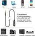 Devinal 1/4" Female to 3.5mm Cable, 6.35mm Female to 3.5mm (1/8" inch) Stereo Headphone Adapter, Quarter inch Female Jack to Mini-Jack TRS Male Pl...