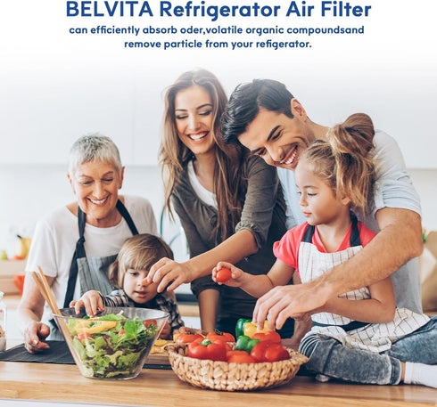 BELVITA Refrigerator Air Filter Replacement Compatible with LG LT120F ADQ73214404 ADQ73214402 469918 9918 46-9918-3 Pack, 3 Count (Pack of 1)