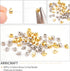 arricraft 60 Pcs Brass Crimp Beads, Loose Rondelle Spacer Beads Metal Irregular Shape Crimp Charms Accessories for Bracelet Necklace Jewelry Makin...