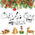 KAISHANE 3D Christmas Cookie Cutter 8 Piece Set Holiday Cookie Biscuit Cutter Set - Snowman Christmas Tree Reindeer and Sled for Kids Christmas Pa...