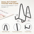 Plate Holder Easel Display Stand - 4.5 Inch Twisted Metal Wire Plate Stands - Picture Frame Stand - Tabletop Easels for Display Decorative Plates ...