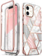 i-Blason Cosmo Series Designed for iPhone 12 Mini Case (2020), Slim Full-Body Stylish Protective Case with Built-in Screen Protector, Marble...