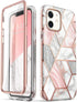 i-Blason Cosmo Series Designed for iPhone 12 Mini Case (2020), Slim Full-Body Stylish Protective Case with Built-in Screen Protector, Marble...
