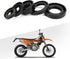 Engine Oil Seal Set, 5Pcs / Set Steel Alloy Engine Oil Seal Set Kit Accessory Replacement Fit for 110cc 125cc 140cc PIT PRO Trail Quad Dirt Bike A...