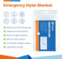 Emergency Blankets (4 Packs, 84" L x 52" W) Mylar Thermal Blankets for Survival and Protection,Space Blanket Survival Kits Camping Blanket, Ideal ...