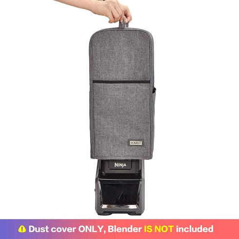 HOMEST Blender Dust Cover with Accessory Pocket Compatible with Ninja Foodi, Grey...