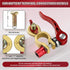 Battery Terminal Connectors 1 Pair, Battery Terminals Brass (M8 x 25mm Bolt), Battery Cable Ends Quick Release, Car Battery Terminal with Anti-Cor...