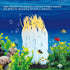 Garosa Aquarium Plastic Grass Artificial Green Lifelike Underwater Plants Luminous Aquarium Decor Fish Decoration Ornament (Orange),Fish Decoratio...