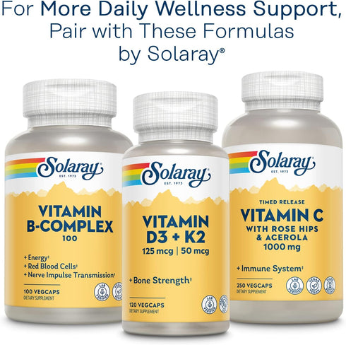 Solaray Calcium and Magnesium AAC Capsules, 180 Count (Packaging may vary)...