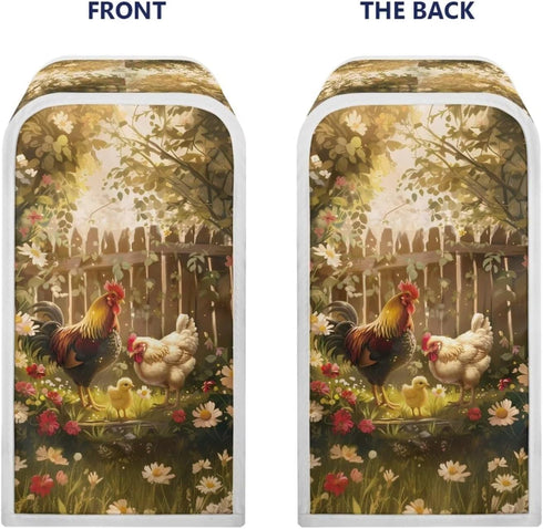 Farm Rooster Can Opener Cover Oil-proof Jar Opener Cover Bottle Opener Dust Cover Keep Your Kitchen Clean Fits Most Electric Automatic Can Openers...