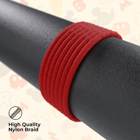 Disney Minnie Mouse 6FT Replacement iPhone Charger Fast Charging – MFI Certified Braided USB Charging Cable High Speed Data Sync Compatible with A...