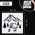9 Pcs Stencils for Camping Paintings 8 x 8 Inches Reusable Camping Stencils for Journaling Painting DIY T-Shirt Bucket Bag Pillow Cases Crafts Cak...