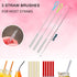 3 in 1 Multifunctional Cleaning Brush, Water Bottle Cleaner Brush Set Include Cup Lid Gap Brush, Stainless Steel Long Handle Bottle Brush, Brush C...