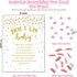 Don't Say Baby Shower Clothespin Game for Girl Includes 8x11 Standing Sign, 60 Mini Pink Clothes Pin, 60 Mini Pacifiers...