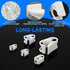 Plastic Tubing Clamps 1/4" - 1/2"OD Plastic Hose Clamp Adjustable Flow Control Pinch Valve Shut Off for Laboratory Use-White 8PCS...