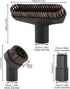 Vacuum Brushes 1.26inch Horse Hair Vacuum Attachment, 5.9inch Vacuum Floor Brushes Vacuum Cleaner Round Brushes with 1.06inch to 1.37inch Adapter,...